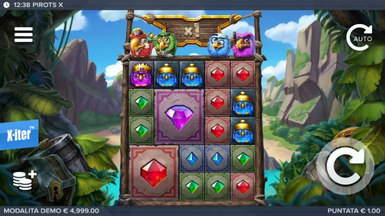 Screenshot della demo di Pirots X